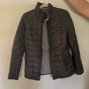 Patagonia Quilted Jacket in Charcoal Grey